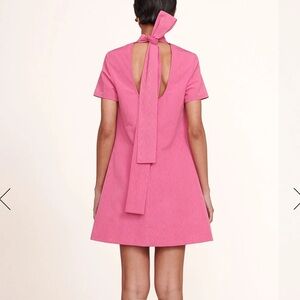 Staud Mini ilana dress lollipop pink